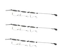 Gucagle 3Pcs Artificial Lure Fish Hooks Cage Trap Basket Set Fishing Feeder Tackle Spring Feeder Design Super Strong Wire High Carbon Steel Hooks for Outdoor Fishing Nylon Copper Material (35g)