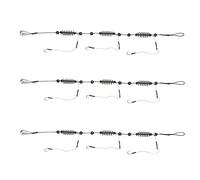 Gucagle 3Pcs Artificial Lure Fish Hooks Cage Trap Basket Set Fishing Feeder Tackle Spring Feeder Design Super Strong Wire High Carbon Steel Hooks for Outdoor Fishing Nylon Copper Material (25g)
