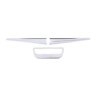 Gucagle 3Pcs Exterior Tailgate Handle Trim Chrome Stylish Look Rear Trunk Handle Cover Trim Replacement for Isuzu DMax 2021 2024 High Strength ABS Material Easy Installation