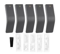 Gucagle 5Pcs V Shaped Towel Hook No Punch Cloth Hook Hanger Holder for Kitchen Bathroom Metal 7.1x3x2cm