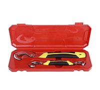 Gucagle Adjustable Wrench Set Universal Self Tightening Industrial Grade Chrome Plated Professional Tool for Plumbing Carpentry Machinery Garden Work 11.4in 8.3in 32mm 2 Pack