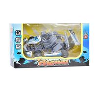 Gucagle Alloy Car Model Toy 1:32 Scale High Simulation Pull Back Racing Go Kart Durable Safe For Kids Children Boys Girls Red Blue Silver Light Green 6.7x13x4cm (Silver)