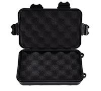 Gucagle Anti Pressure Shockproof Plastic Storage Box Compact Small Durable Outdoor Camping Wilderness Survival Tool Case Black (L)