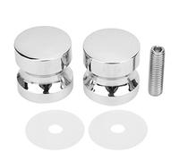 Gucagle Bathroom Glass Door Handle Single Hole Showcase Shower Room Door Handle Hardware Accessories Elegant Simple Textured Mirror Finish Durable Aluminum Alloy for Glass Doors Sliding