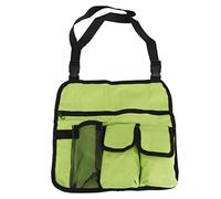 Gucagle Beach Chair Armrest Bag Handy Pockets Durable Oxford Cloth Hanging Storage Pouch for Camping Outdoor Activities Green 31.7x33cm