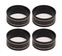 Gucagle Brass Internal Beadlock Ring Clamp Ring 4Pcs Black Coated Upgrade Parts for SCX24 1/24 RC Crawler and 1/18 TRX4M 1.0 Inch Wheel Rim Enhances Stability and Performance