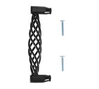 Gucagle Cabinet Handle Matt Black Iron Birdcage Solid Durable Furniture Door Accessory for Cabinets Closets Armoire with Accurate Hole Distance 96mm 128mm (3004-128)