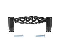 Gucagle Cabinet Handle Matt Black Iron Birdcage Solid Durable Furniture Door Accessory for Cabinets Closets Armoire with Accurate Hole Distance 96mm 128mm (3004-96)