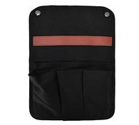 Gucagle Camping Chair Armrest Storage Bag Large Capacity Multiple Pockets Portable Chair Hanging Storage Bag for Outdoor Beach Camping Lawn Chairs Canvas Fabric 91g (Black)