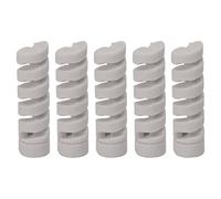 Gucagle CANSUCC 5Pcs Frame Protective Sleeve Rubber Bike Shifter Brake Cable Housing Protector Spiral Design TPR Elastic Material for Mountain Road Bikes Black Pink Blue Yellow Gray (Grey)