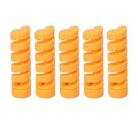 Gucagle CANSUCC 5Pcs Frame Protective Sleeve Rubber Bike Shifter Brake Cable Housing Protector Spiral Design TPR Elastic Material for Mountain Road Bikes Black Pink Blue Yellow Gray (Yellow)