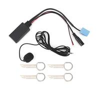 Gucagle Car Bluetooth Adapter 8Pin Microphone Aux Audio Cable Stable Connection Bluetooth 5.0 Plug Play for CD Player Car Stereo System ABS Material