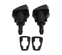 Gucagle Car Windshield Washer Nozzle High Performance Durable Automotive Windshield Wiper Spray Nozzle for Clear Visibility in Bad Weather ABS Material Single Hole Fan Shape 2 Pack