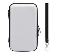 Gucagle Carrying Case for New 2DS XL 2DS LL New 3DS 3DS Protective Hard Shell Travel Pouch with 8 Game Cartridge Slots Water Resistant PU Exterior Lightweight Design (Silver)