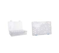 Gucagle Clear Plastic Bead Storage Containers Set 30 Grids Diamond Painting Box with Accessories Embroidery Storage Boxes for DIY Art Craft Jewelry Organization for Crafting Beading