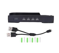 Gucagle Cooling Fan Base Fit for 2 Dual Fan Console Cooling Station with 4xUSB Hub Port 3 Speeds 8 RGB Modes Wall Mount Gaming Accessories for OLED TV Mode Home Entertainment