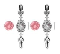 Gucagle Drawer Knobs Pull Handles Ceramics Cabinet Decorative Knobs with Plate Modern Simple Pastoral Style Zinc Alloy for Kitchen Bathroom Office Wardrobe Drawer Furniture (1088D Sunflower)