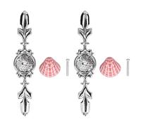 Gucagle Drawer Knobs Pull Handles Ceramics Cabinet Decorative Knobs with Plate Modern Simple Pastoral Style Zinc Alloy for Kitchen Bathroom Office Wardrobe Drawer Furniture (1088D Shell)