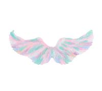 Gucagle Fairy Wings Costume Angel Wings Feather Colourful Plump Neat Skin Friendly Durable Easy to Wear for Halloween Parties Stage Shows Children Festivals (L)
