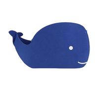 Gucagle Felt Storage Bin Foldable Whale Shaped Cute Cartoon Multi Purpose Small Fabric Storage Basket for Clothing Toy Books Organizing Kids Room Home Decor (Blue)