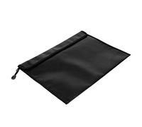 Gucagle Fireproof Document Bag Cross Section Liquid Silicone Double Layer High Temperature Resistant for Important Documents Passport Certificates Money Keeping Black Silver 15.0 x 11.0in