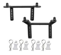 Gucagle Front Rear Car Shell Pillars Set Stainless Steel Plastic Durable Stable Body Mounting Columns for TRX6 TRX4 Sport 1/10 RC Cars Black Silver 27g 43mm 53mm Height