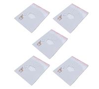 Gucagle Gift Bag Paper Tote Shopping Bag Unique Cartoon Portable with Handles for Gift Giving Retail Shopping Baby Showers Parties White Cardboard Plastic 33x25x12cm 5Pcs (Three Cats in Clouds)