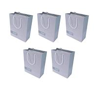 Gucagle Gift Bag Paper Tote Shopping Bag Unique Cartoon Portable with Handles for Gift Giving Retail Shopping Baby Showers Parties White Cardboard Plastic 33x25x12cm 5Pcs (Effort Gray)
