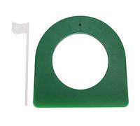 Gucagle Golf Putting Cup High Quality Plastic Portable Putter Plate with Detachable Flag for Indoor Outdoor Practice Training Aid Green