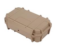 Gucagle Hard Carry Tool Case Safety Instrument Tool Box ABS Plastic Storage Toolbox for Outdoor Camping Travel Expedition (Double Layer Waterproof Box, mud Color)