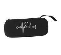 Gucagle Hard Stethoscope Case Large Shockproof EVA Stethoscope Storage Bag with Zipper Closure for Nurses and Medical Professionals 11.4x4.6 Inches