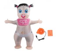 Gucagle Inflatable Boo Boo Baby Costume Funny Blow Up Adult Halloween Party Outfit for Cosplay Events Gender Reveal 210T Polyester Material 150 190cm