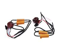 Gucagle LED Decoder Error Free Canceller 50W Load Resistor Anti Flicker Flash Fixer for Car Headlamp Fog Lamp Turn Signal Lights 2pcs 3157A