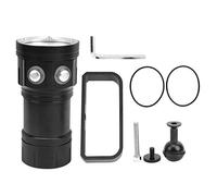 Gucagle LED Diving Flashlight Professional Underwater Lighting Waterproof Submarine Lamp Portable Dive Torch for Scuba Diving Snorkeling Spearfishing Black 125mm 4.9in
