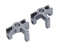 Gucagle Metal Front Wheel Seat Steering Cup Seat RC Car Upgrade Spare Parts Aluminum Alloy Durable Lightweight Fit for 144001 1/14 Scale RC Car Black Titanium Color 2pcs (Ti Color)