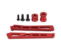 Gucagle Metal RC Front Rear Chassis Brace Aluminum Alloy Support Upgrade Part for 1/7 1/8 RC Cars Heavy Duty CNC Machined Durable Structure (Red)