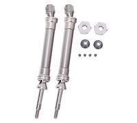 Gucagle Metal Rear CVD Drive Shaft Set High Performance Durable Replacement Parts for Slash 1/10 RC Car Titanium Dark Blue 115mm 2pcs (Ti Color)