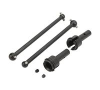 Gucagle Metal Rear CVD Drive Shaft Set High Performance Universal Drive Shafts for ARRMA Typhon 1/8 RC Cars INFRACTION 6S LIMITLESS 1/7 RC Cars Steel Black 2pcs