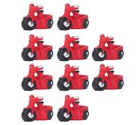Gucagle Mini Tricycle Toy Resin Durable Cute Fashion Simulation Design for Kids Dollhouse Decorations 10 Pcs Set Colorful Safe Non Handcrafted Home Ornament