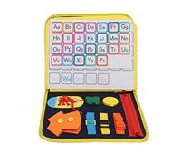 Gucagle Montessori Board Sensory Activity Educational Toy for Kids Children Basic Skills Development Hand Eye Coordination Learning Felt Material 28x24cm