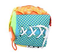 Gucagle MultiFunctional Cloth Cubic Block Baby Learning Toy with Zipper Button Buckle Shoelace