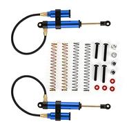 Gucagle Negative Pressure Shock Damper Internal Springs High Performance Vibration Reduction Upgrade Accessories for RGT 1/10 RC 86100 Climbing Vehicle Titanium Black Red Dark Blue 108mm (Dark blue