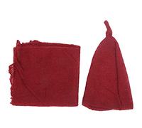 Gucagle Newborn Baby Photography Props Soft Knit Mohair Hat Wrap Set For Infant Photo Shoots Boys Girls 40x160cm Wrap 30cm Hat (hat + wrap)