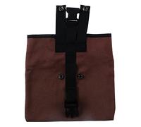 Gucagle Outdoor Foraging Bag Durable Lightweight Oxford Cloth Fruit Picking Waist Hanging Pouch for Mushroom Gardening Tools 21.5x21cm (Brown)