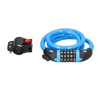 Gucagle Password Lock 5Digit Code Combination AntiTheft Ring Lock High Security ABS Bike Lock for Motorcycles Scooters (Blue)