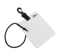 Gucagle Plastic Underwater Writing Slate Handwriting Plate Notebook Gear Board with Replaceable Pencil Floating Rubber Tube for Scuba Diving Snorkeling Strong Buckle Clip 147x183x3mm