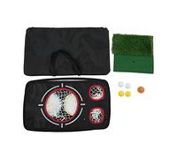 Gucagle Portable Golf Training Chipping Net Double Sided Folding Target Hitting Practice Net Set Durable Nylon Material Foldable Design for Backyards Parks Golf Courses Adults Teens