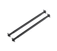 Gucagle Precision CNC Machined Aluminum Alloy Dog Bone Drive Shafts High Performance RC Car Upgrade Parts for FS 53633 51805 51806 1/10 Scale Models Durable Silver Black 101mm 2 Pack (583104BL black)