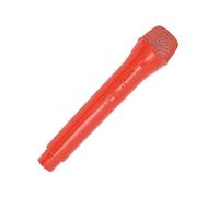 Gucagle Pretend Play Microphone Toy Realistic ABS Plastic Kids Performance Interview Props Portable Smooth Bottom Lightweight Practice Microphone for Children Boys Girls (Red)