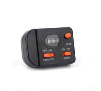 Gucagle Professional Clip On Fishing Line Counter Digital Depth Finder with Lighted Display Accurate to 99.9m for Nighttime Fishing Black ABS 67x50x25mm